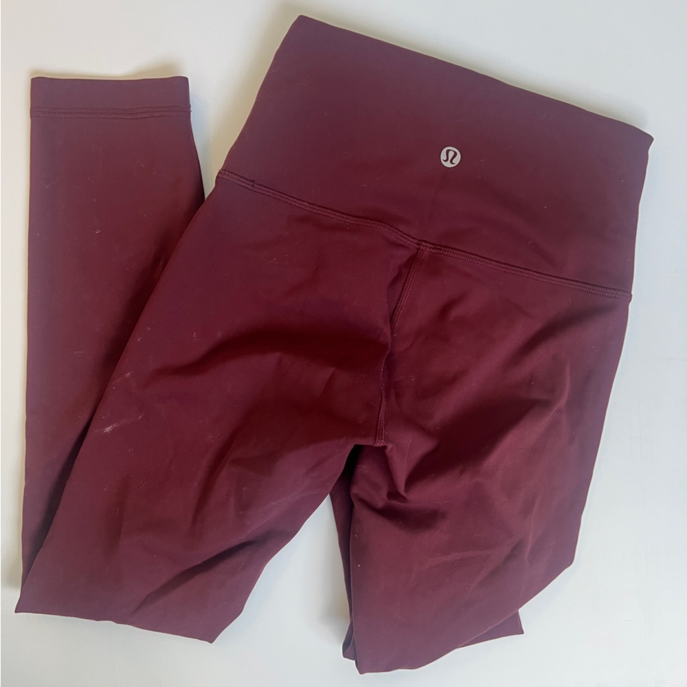 lululemon athletica Kids Burgundy Leggings